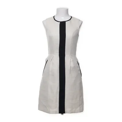 Klänning (Beige, Svart) från Warehouse Polyester, Viskos