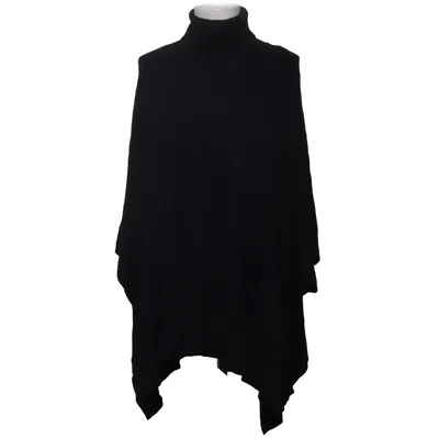 Poncho (Sort) fra Alpha Studio Kashmir, Silke