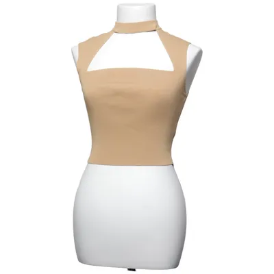 Top (Beige) fra Zara Polyamid, Viscose
