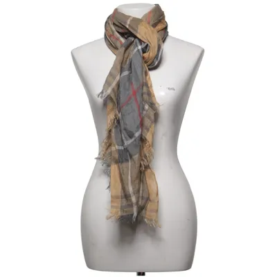 Scarf (Beige, Gray, Red) from Barbour Linen