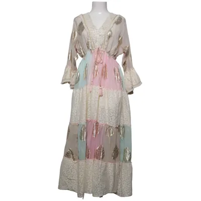 Maxi dress (Pink, Gold, Multicolored) from Gemini Viscose