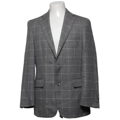 Blazer (Grau) von DAKS London Leinen, Wolle