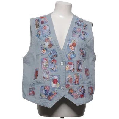 Spijker gilet (Blauw, Meerkleurig)