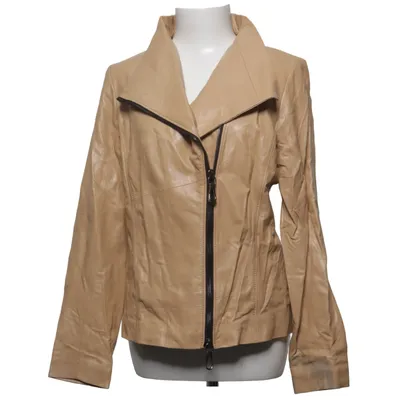Veste de motard (Beige) de Saki Cuir