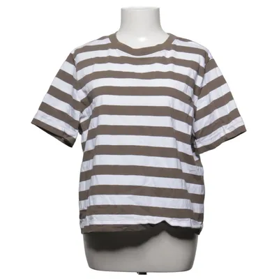 T-shirt (Brun, Vit) från Selected Femme Ekologisk bomull