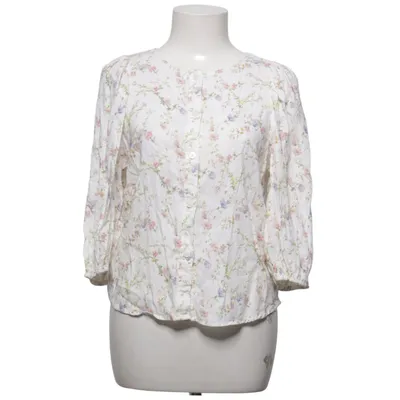 Bluse (Hvid, Flerfarvet) fra H&M Linned, Viscose