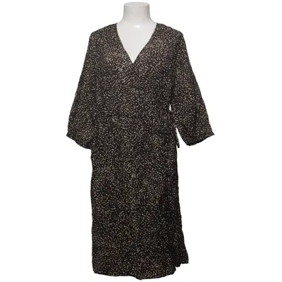 Robe portefeuille (Noir, Beige) de Noa Noa Nylon, Viscose
