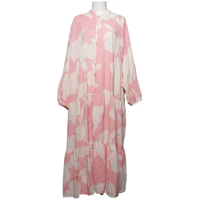 Maxi jurk (Roze, Wit) van H&M Katoen, Viscose
