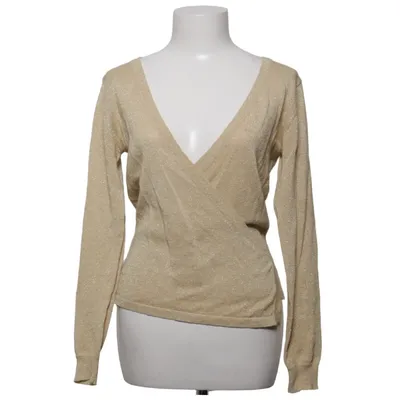 Cardigan cache-cœur (Or) de Vero Moda Coton, Fibre métallique