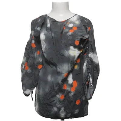Bluse (Grå, Flerfarvet) fra MM6 by Maison Margiela Bomuld, Viscose