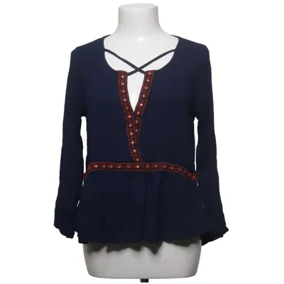 Blouse (Blue, Orange) from Daphnea Viscose