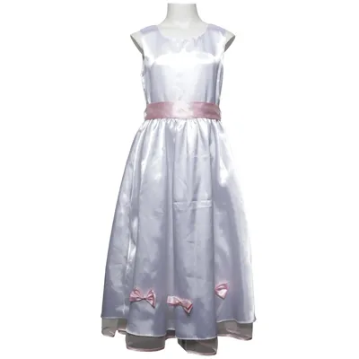 Bloemenmeisjes jurk (Wit, Roze) Polyester