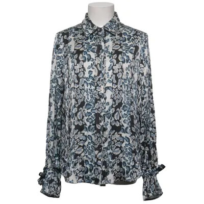 Blouse (Black, Blue, White) from By Malina Collection Elastane, Silk
