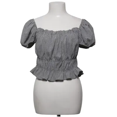 Crop top (Black, White) from Mango Elastane, Recycled polyester
