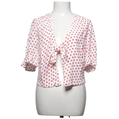 Wikkelblouse (Rood, Wit) van Zara Accessories Viscose