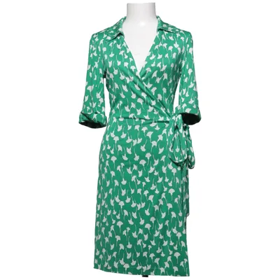 Wikkeljurk (Groen, Wit) van Diane von Furstenberg Zijde