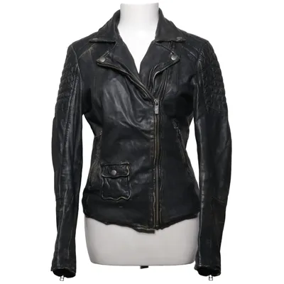 Veste de motard (biker 467) de Goosecraft Cuir, Polyester