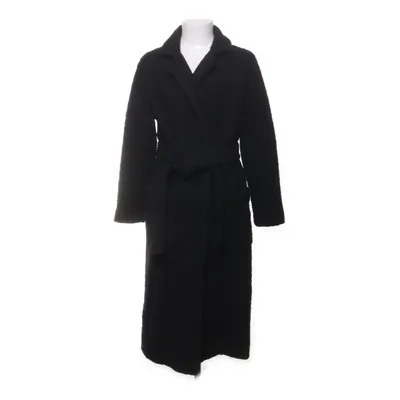 Frakke (Sort) fra Ganni Polyester, Uld