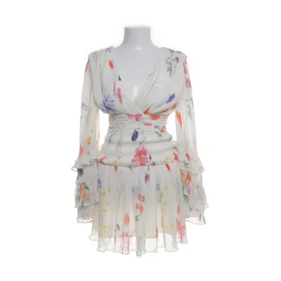 Klänning (Vit, Flerfärgad) från NA-KD Elastan, Polyester