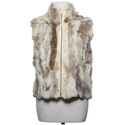 Pelsvest (Hvid, Brun, Grå) Polyester, Kaninpels