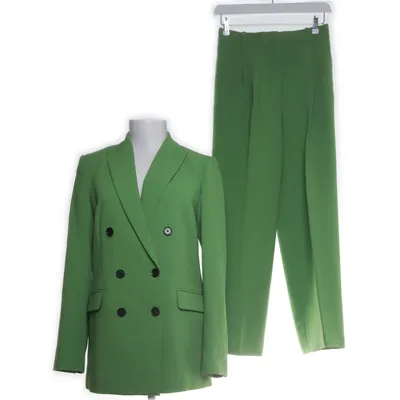 Kostym (Grön) från Zara Polyester, Viskos