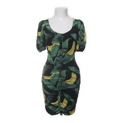 Jurk (Zwart, Groen, Geel) van Ganni Elastaan, Viscose