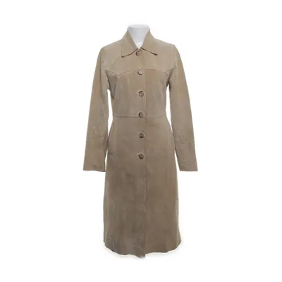 Läderkappa (Beige) från Reflex Polyester, Skinn