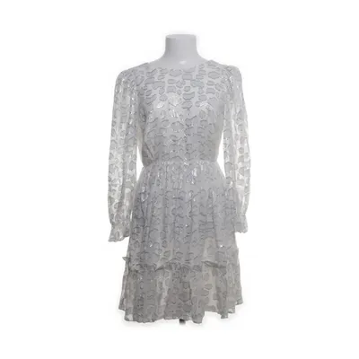 Klänning (Vit, Silverfärgad) från By Malina Bridal Silke, Polyester, Elastan