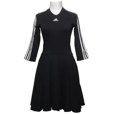 Jurk (Zwart) van Adidas Katoen, Gerecycled polyester