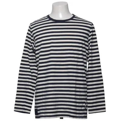 Long sleeve T-shirt (Blue, White) from Neuw Cotton, Linen, Polyester
