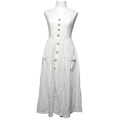 Jurk (Wit) van Urban Outfitters Linnen, Viscose