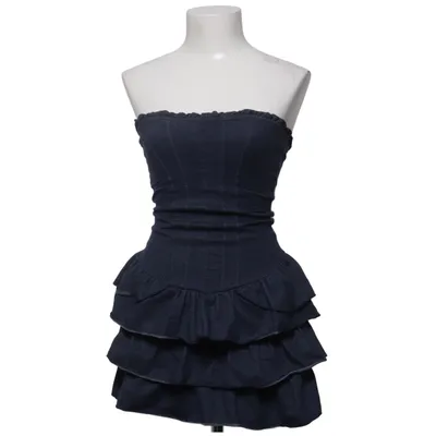 Jurk (Blauw) van Jane Norman Katoen, Elastaan, Polyamide, Polyester