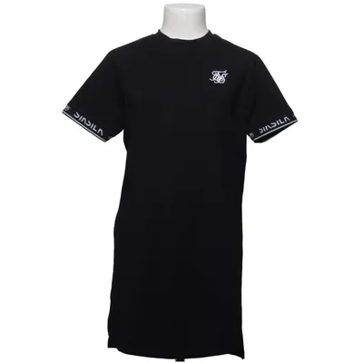 T-shirt (Svart) från SikSilk Bomull, Elastan