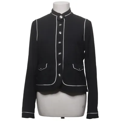 Blazer (Sort, Hvid) fra Indies Elastan, Polyamid