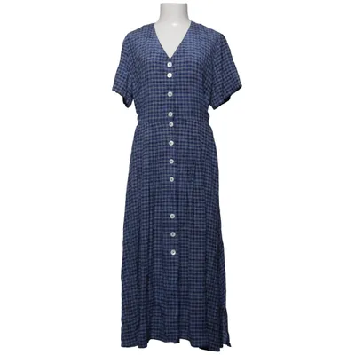 Slå-om-kjole (Blå, Hvid) fra La Rochelle Polyester, Viscose