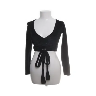 Wrap top (Black, Multicolored) from My Mum Made It Acrylic, Polyester