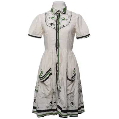 Blousejurk (Wit, Groen, Zwart) van Anna Sui