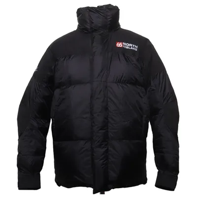 Donsjas (Zwart) van 66 North Dons, Veer, Polyamide, Gerecycled polyester