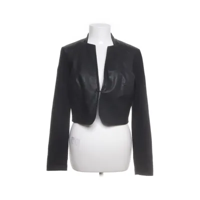 Leren blazer (Zwart) van Sandwich Elastaan, Leer, Polyamide, Polyester, Viscose