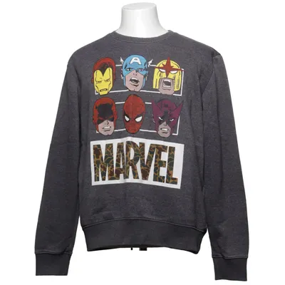 Collegetröja (Grå, Flerfärgad) från Marvel Comics Bomull, Polyester