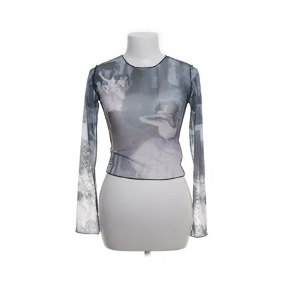 Langærmet t-shirt (Blå, Flerfarvet) fra Minga London Elastan, Polyester