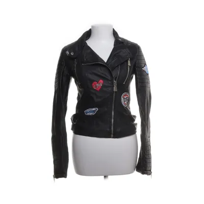 Bikerjacka (Svart) från Voyelles Polyuretan, Polyester