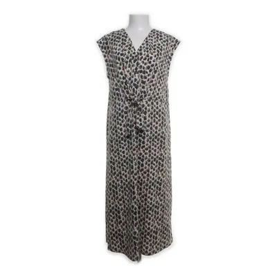 Maxi dress (Green, White, Brown) from Laura Torelli Elastane, Polyester, Viscose