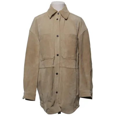 Overshirt (Beige) from H&M Polyester, Suede