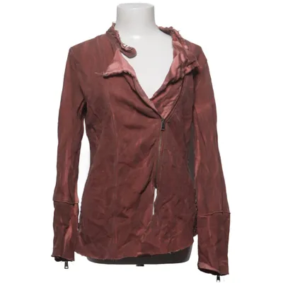 Bikerjack (Rood) van Rude Riders Katoen, Viscose, Wol
