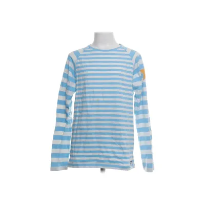Långärmad t-shirt (Blå, Vit) från Villervalla Ekologisk bomull, Elastan