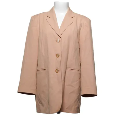 Blazer (Beige) fra Choise by Danwear Polyester, Viscose