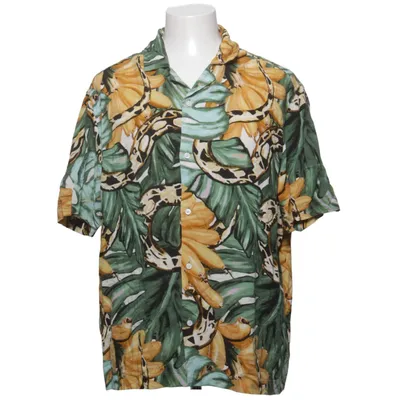 Short sleeve shirt (Green, Multicolored) from H&M Viscose