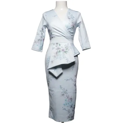 Klänning (Blå, Flerfärgad) från Wallis Elastan, Polyester