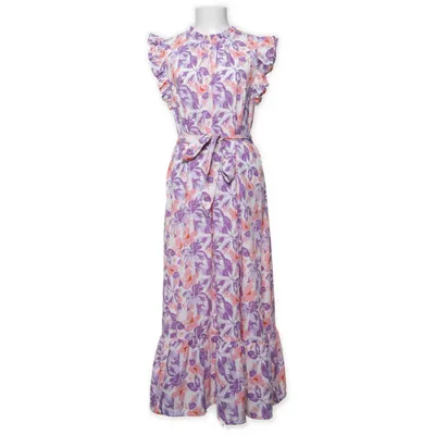 Maxi jurk (Wit, Lila, Roze, Meerkleurig) van Pernilla Wahlgren Polyester